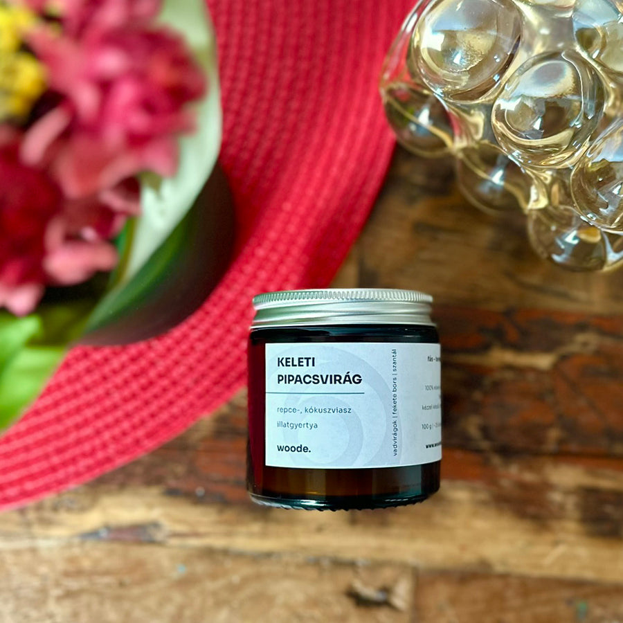 Keleti pipacsvirág – Repce-, kókuszviasz illatgyertya