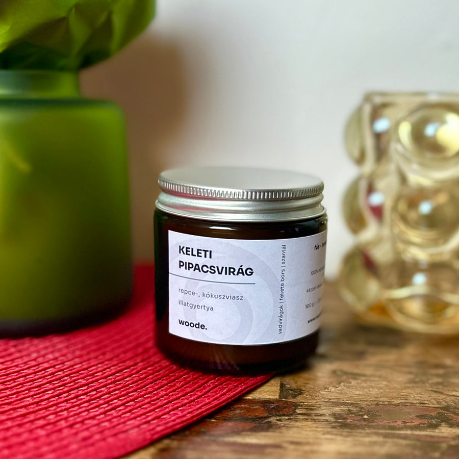 Keleti pipacsvirág – Repce-, kókuszviasz illatgyertya