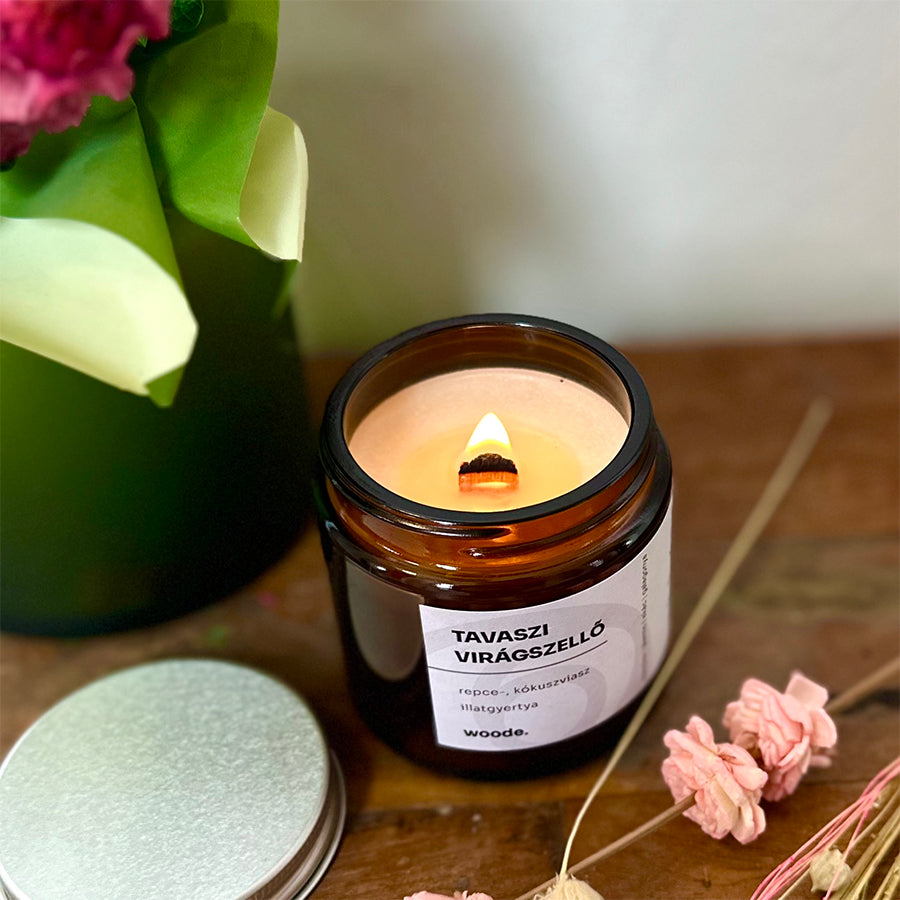Tavaszi virágszellő – Repce-, kókuszviasz illatgyertya
